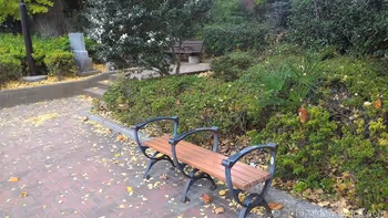 四ツ谷見附公園のベンチ