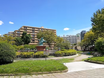 赤羽公園の噴水広場