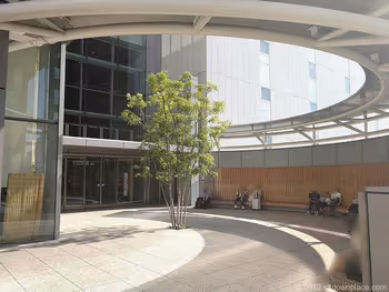 KITTE名古屋2Fのステップガーデンの休憩場所