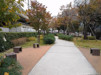 秋葉原練塀公園的景觀