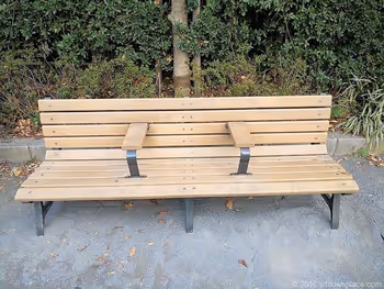 芳林公园的长椅