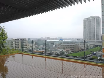 二子玉川ライズルーフガーデン5F青空デッキの眺望