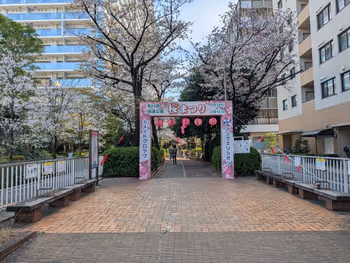 亀戸緑道公園 京葉道路側の写真1