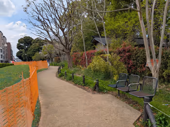 松陰神社横芝生の写真1