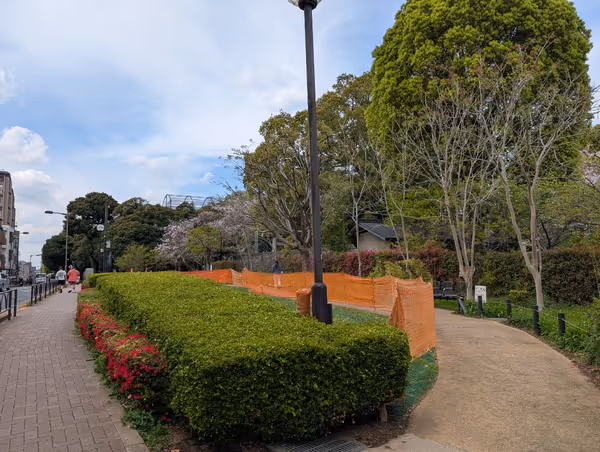 松陰神社横芝生の写真2