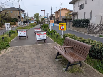 烏山川緑道 城山通り付近の写真1
