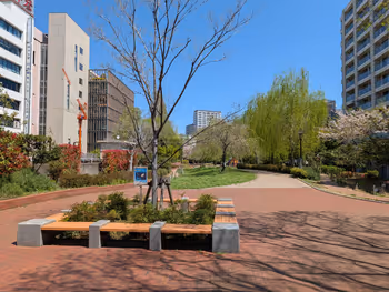 築地川公園南側の写真2