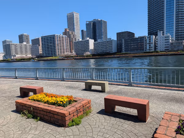 隅田川テラス ポンプ場付近の写真3