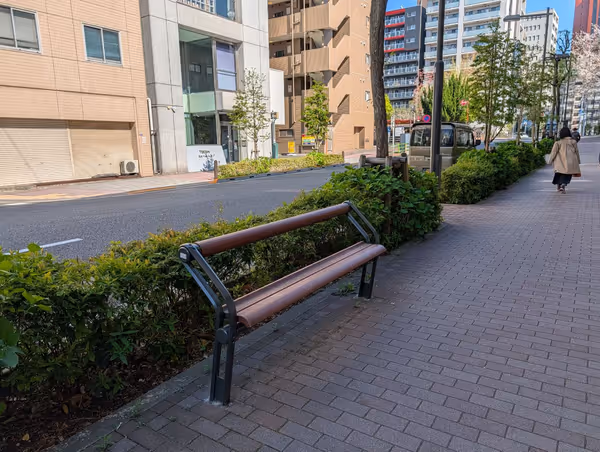 築地本願寺 西側歩道の写真1