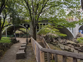 音無親水公園 音無橋側の写真1