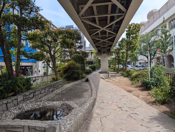 浜町川緑道 箱崎JCT側の写真4