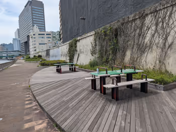 【水天宮前駅】隅田川テラス 清洲橋付近