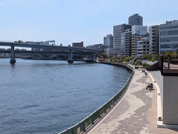 隅田川テラス 両国橋側の写真1