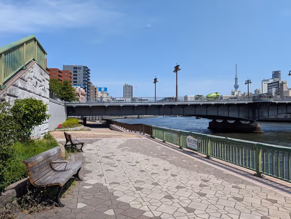隅田川テラス 両国橋側の写真2