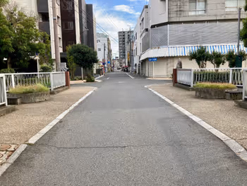 水門川に架かる橋上の写真3