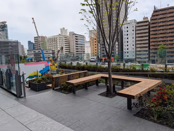 THE LINKPILLAR 2 泉岳寺側デッキの写真1