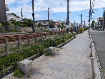 世田谷線路沿いの写真2