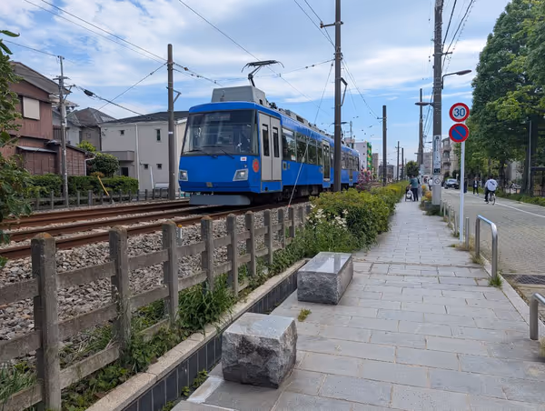 世田谷線路沿いの写真1