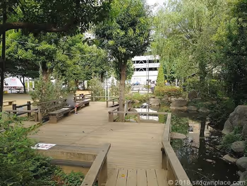 Nodomura Yosui waterway in Niiza Station South Exit Park
