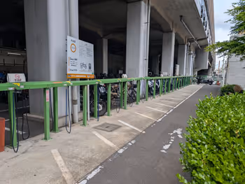 代々木上原自転車等駐車場前の写真3