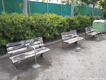 東田端公園的休憩場所