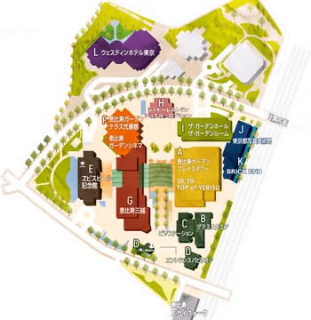 Map of Ebisu Garden Place