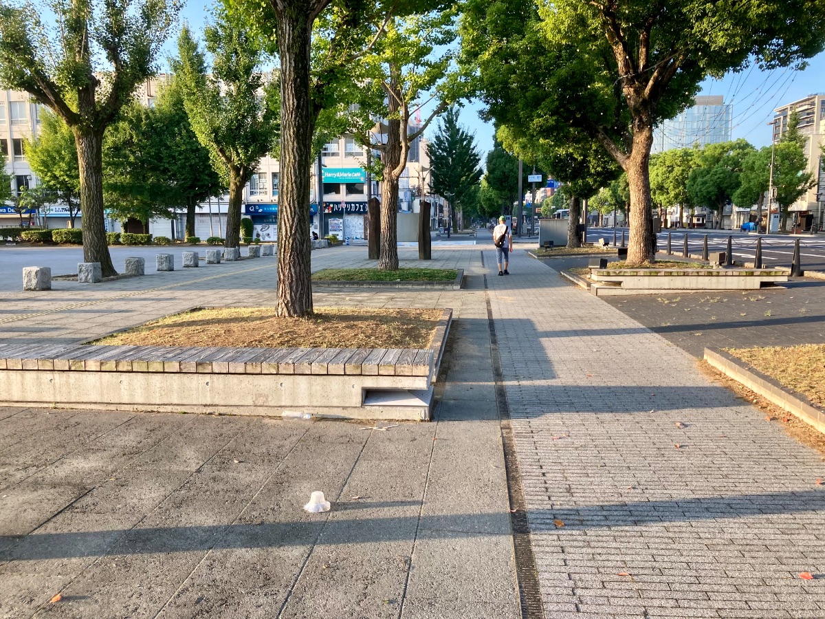 大手前公園 西側の歩道の写真1