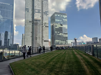 Rest area at KITTE Garden, part 1