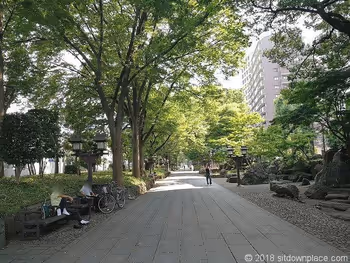 Scenery of the Shintoshin side of the Hikawa Shrine approach