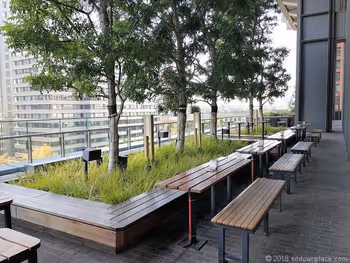 新丸ビル7Fのテラス