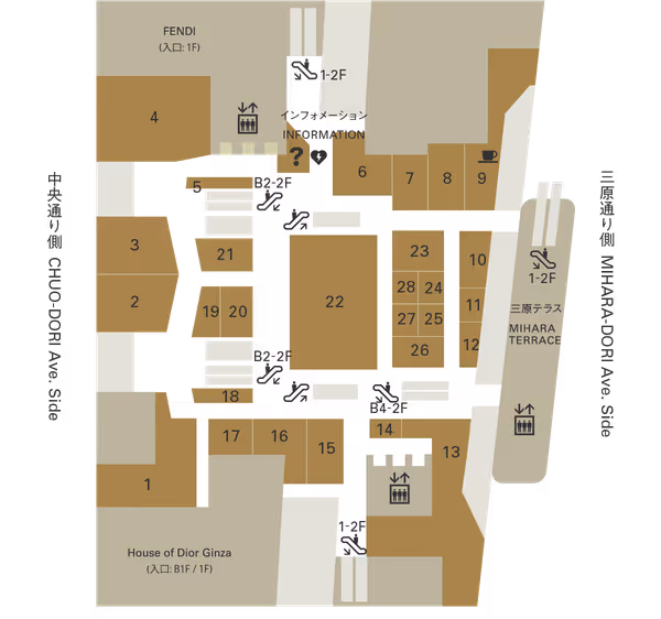 GINZA SIX(銀座シックス)2F 三原テラスの写真1