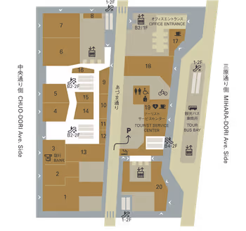 銀座六丁目1F樓層地圖
