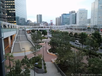 景観 of Oosaki Station area from the 3rd floor of Oosaki Wiz City