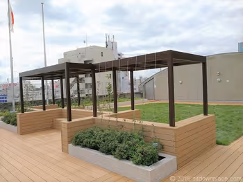 北澤Town Hall 5樓屋頂庭園的景觀