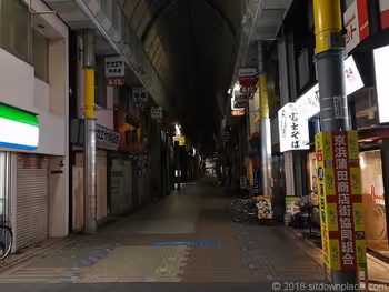 深夜の京浜蒲田商店街