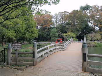 Ikegawa Bridge in Senzoku-ike