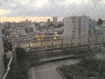 View of the resting area from the Space Yu Connector on the 6th floor of Kitatopia
