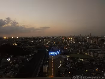 北とぴあ17F展望ロビーさいたま新都心側の夜景