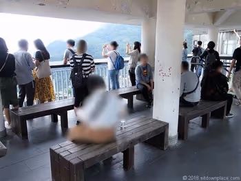 基山観海亭の休憩所