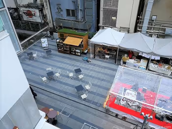 시부야 스트림 1F 킨노바시 광장 조감도