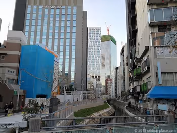 渋谷川沿岸的景色