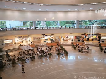 Rest area at the Gate City Osaki Atrium