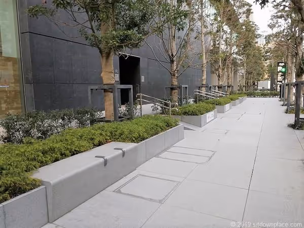 芝浦運河通り ムスブ田町前の写真2