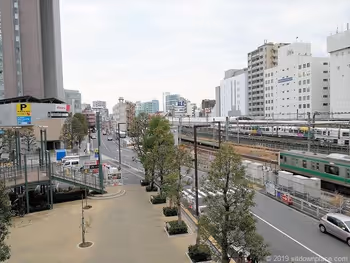 View from the deck next to Takashimaya Times Square