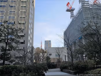 虎ノ門ヒルズ森タワーの休憩所からの景観