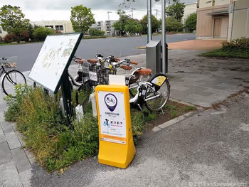 矢崎町防災公園ステーション、シェアサイクルのりすけ
