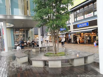 ぴぼっと仙川猿田彦珈琲付近の休憩所