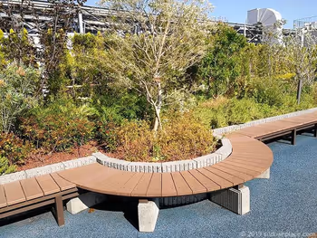 마루이 미조노구치 노크티 플라자 옥상의 벤치 상세