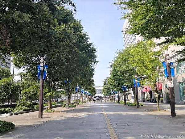 Photo of Toyama Station | North Exit Boulevard Rest Spot south of Ushijima-cho Intersection 1