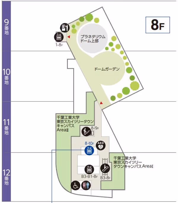 【スカイツリー】ソラマチ8F ドームガーデンの写真1